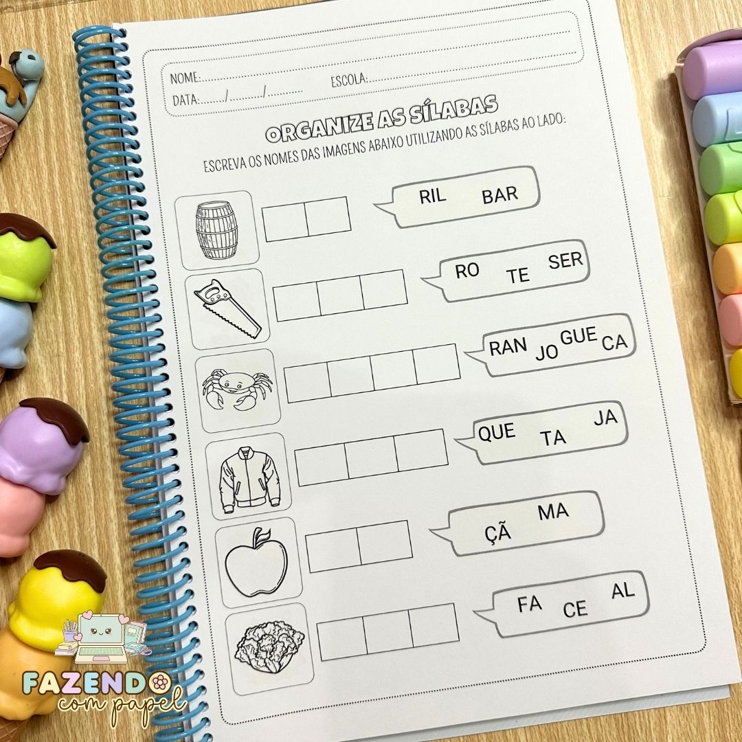 Organize as Sílabas - Sílabas Complexas - Imagem 7