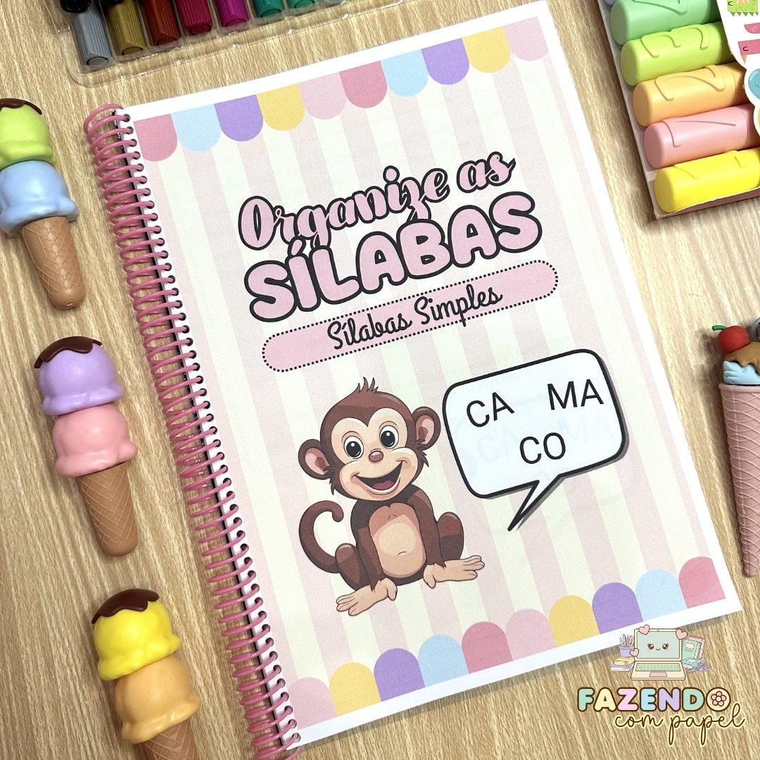 Organize as Sílabas - Sílabas Simples