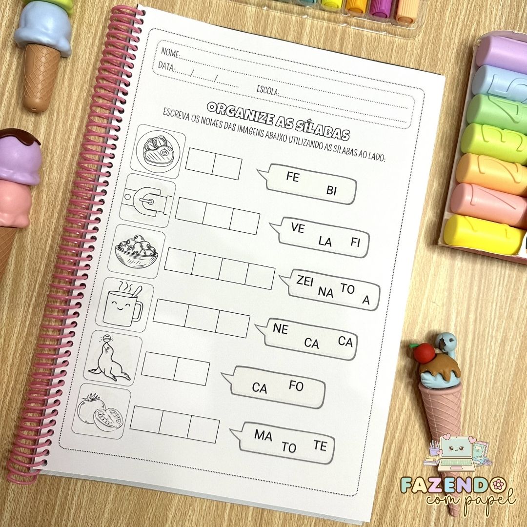 Organize as Sílabas - Sílabas Simples - Imagem 3
