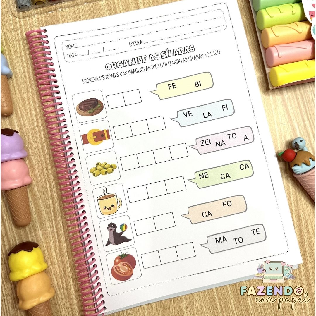 Organize as Sílabas - Sílabas Simples - Imagem 4