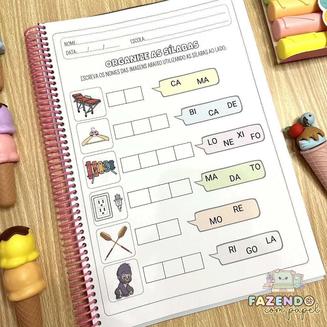 Organize as Sílabas - Sílabas Simples - Imagem 6