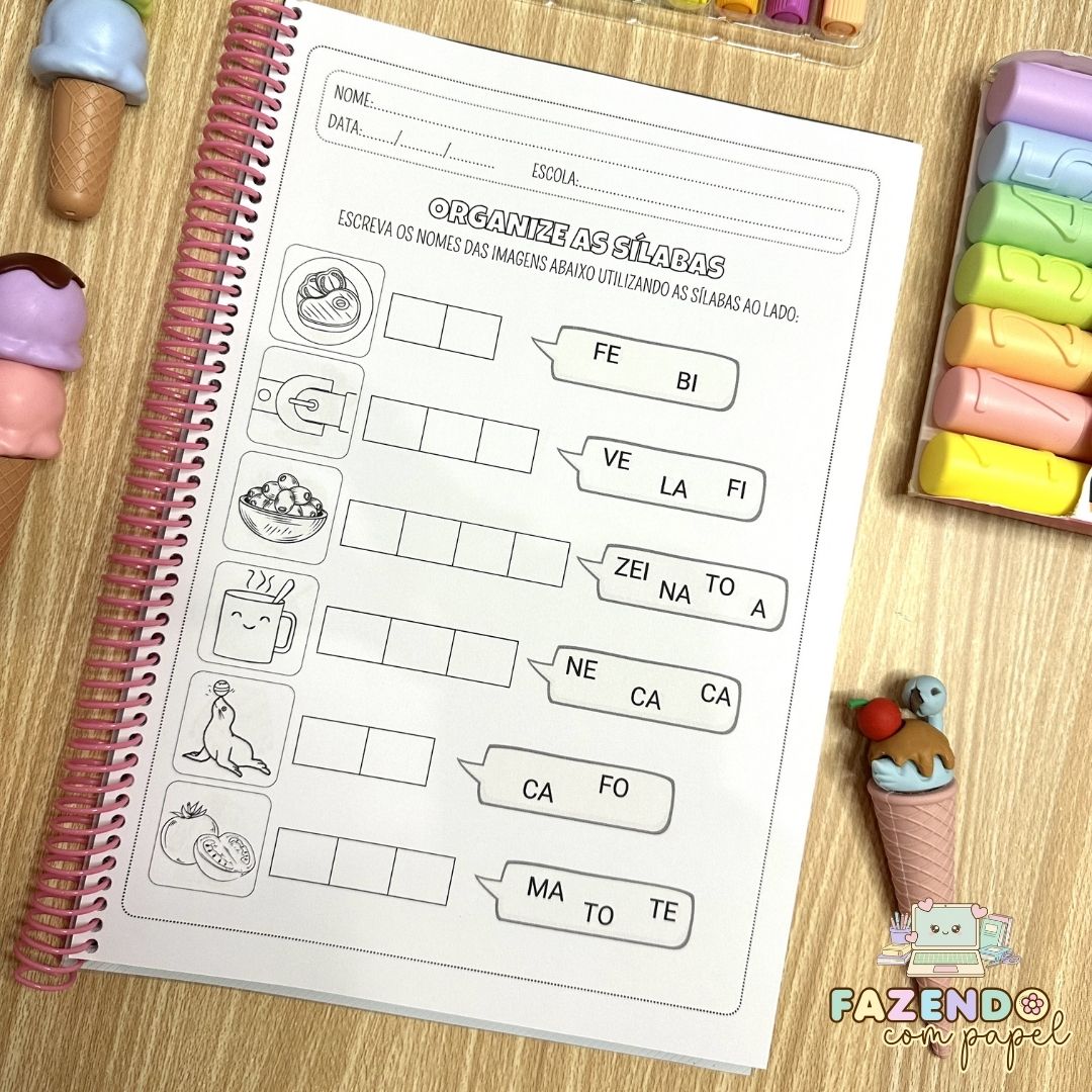 Organize as Sílabas - Sílabas Simples - Imagem 7