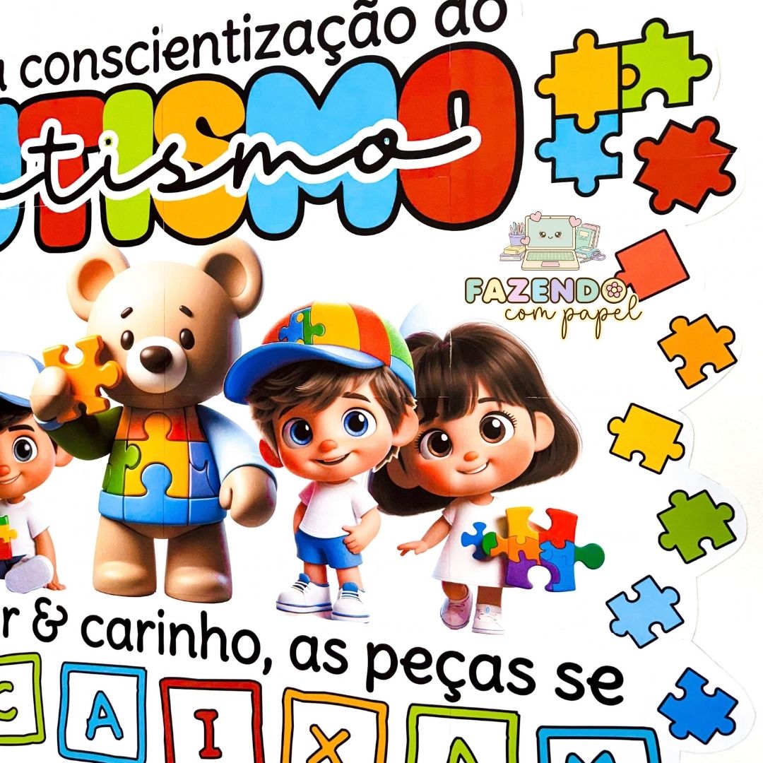 Painel Autismo (Quebra-Cabeça) - Imagem 3