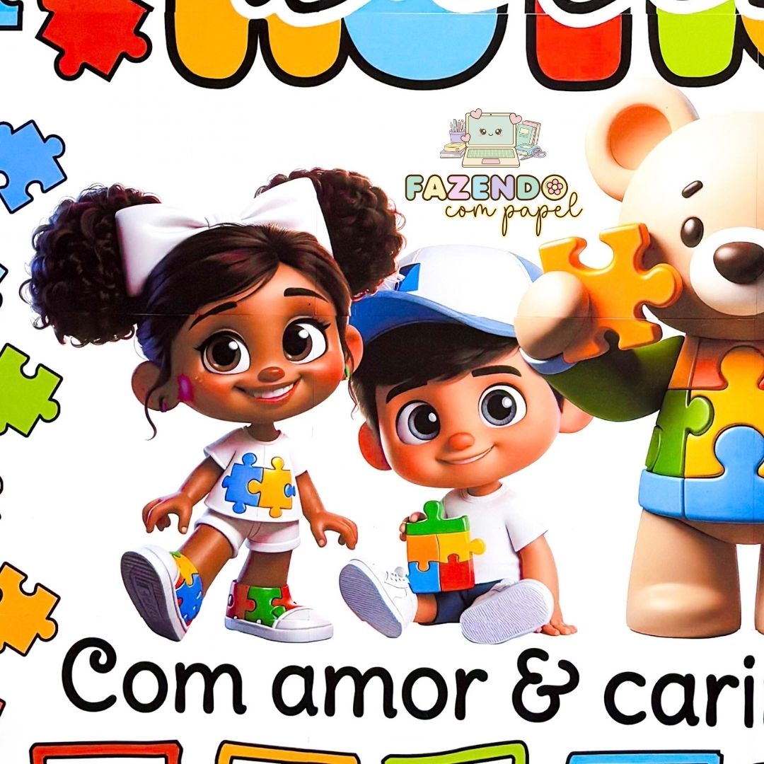 Painel Autismo (Quebra-Cabeça) - Imagem 4