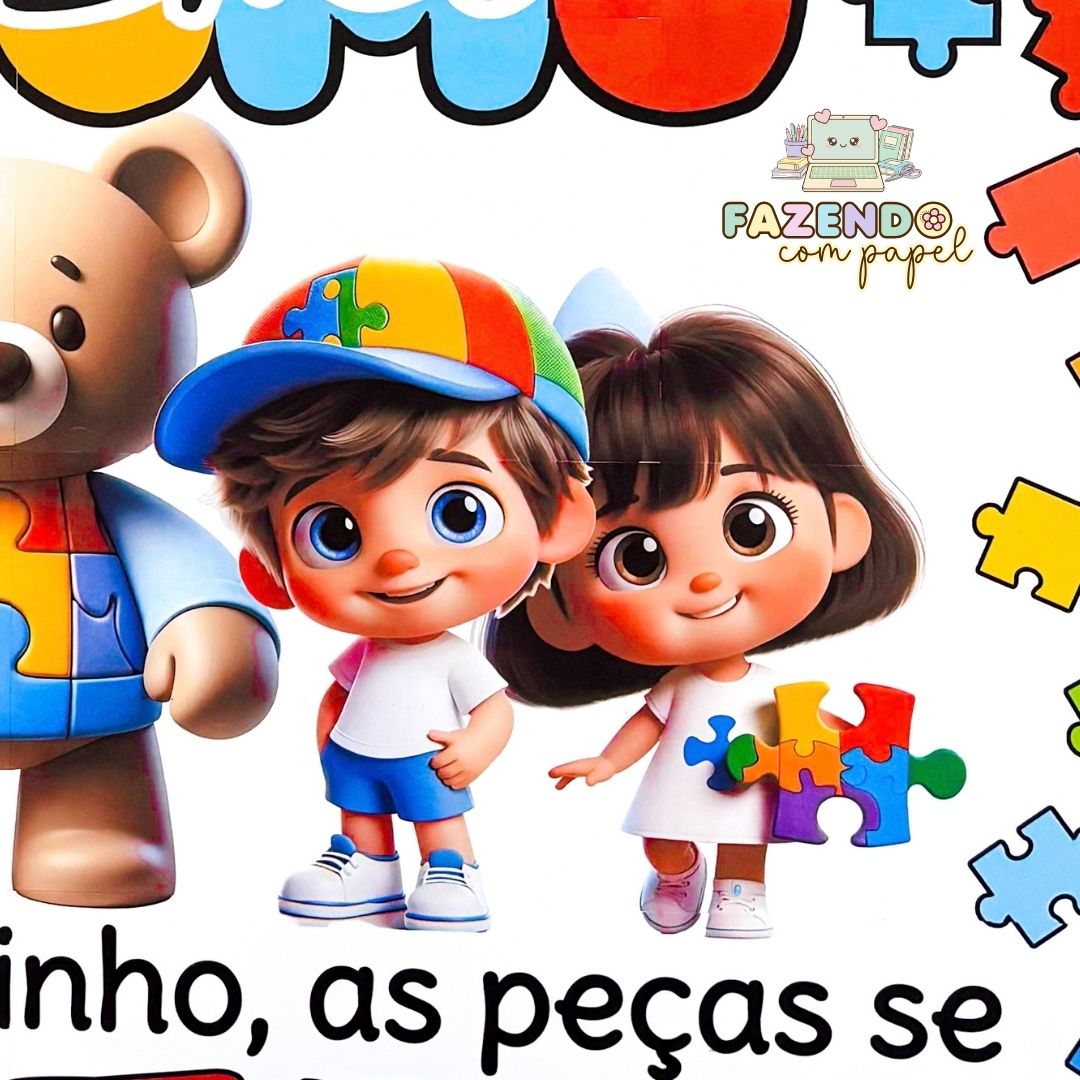 Painel Autismo (Quebra-Cabeça) - Imagem 6