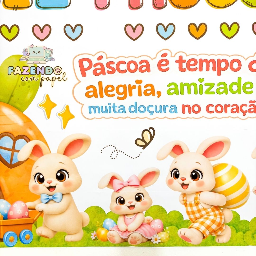 Painel Páscoa dos Coelhos - Imagem 3