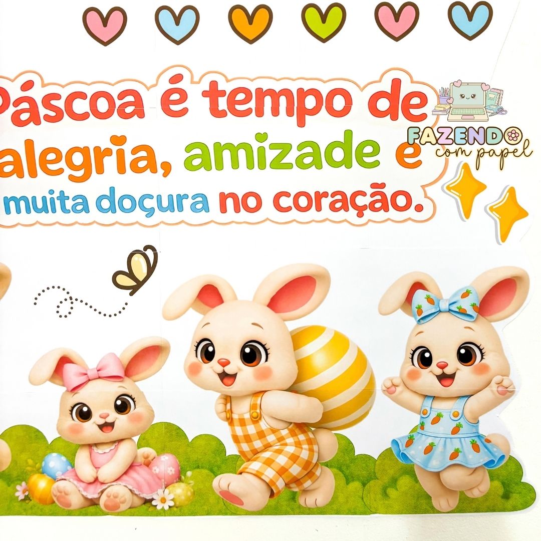 Painel Páscoa dos Coelhos - Imagem 4