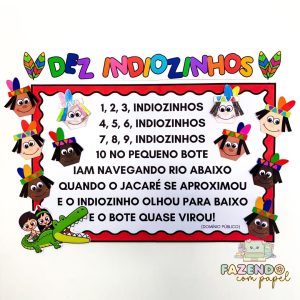 Cartaz 10 Indiozinhos