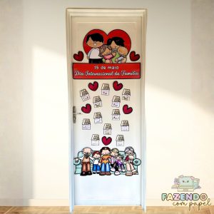 Decoração de Porta Dia da Família