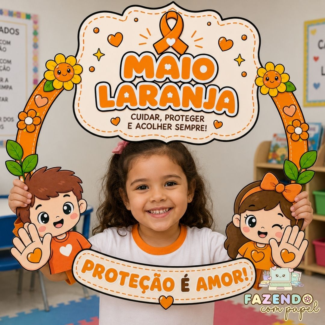 Bambolê Maio Laranja - Proteger é Amor