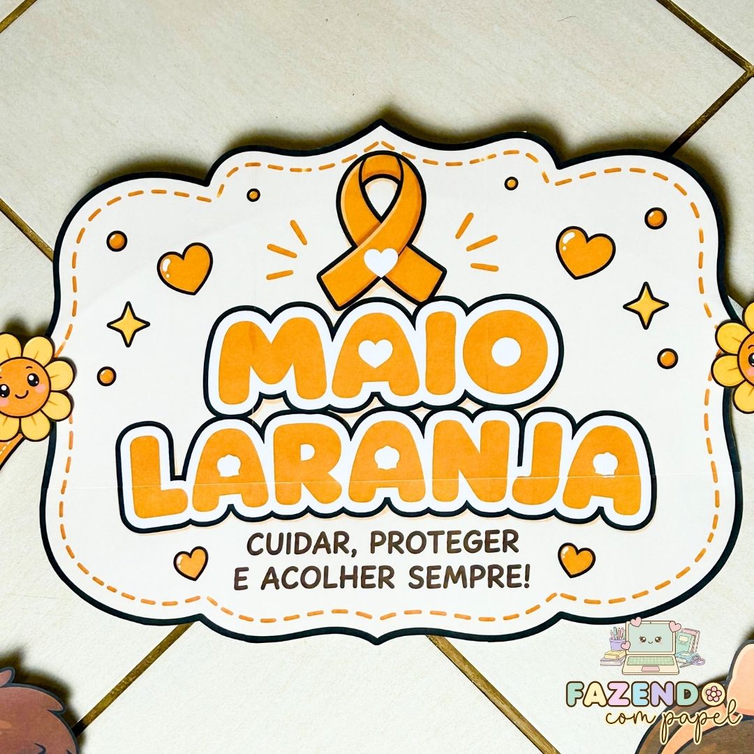 Bambolê Maio Laranja - Proteger é Amor - Imagem 4