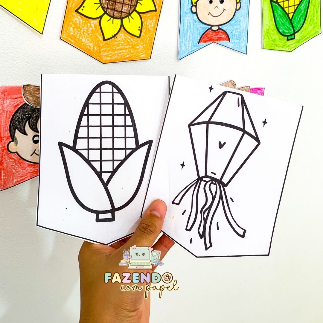 Bandeirinhas para Colorir - Imagem 6
