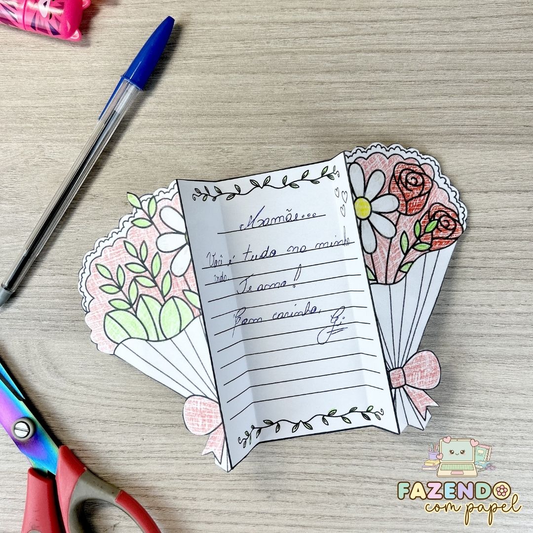 Cartão Dia das Mães - Buquê - Imagem 5