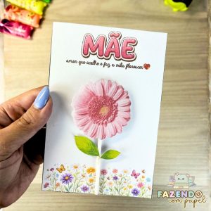 Cartão Dia das Mães - Minha Flor