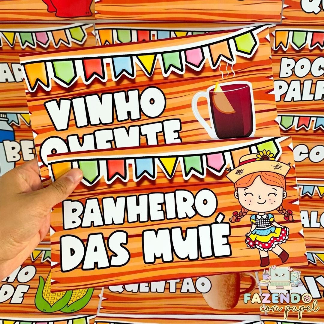 Plaquinhas Arraiá - Imagem 3