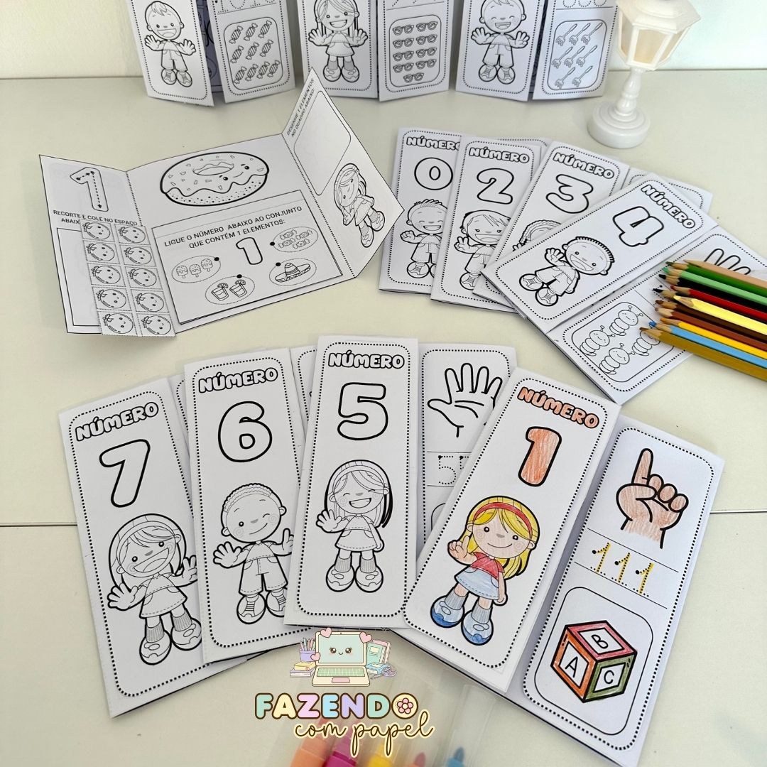 Lapbook Numerais de 0 a 10