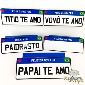Caixa Placa Dia dos Pais
