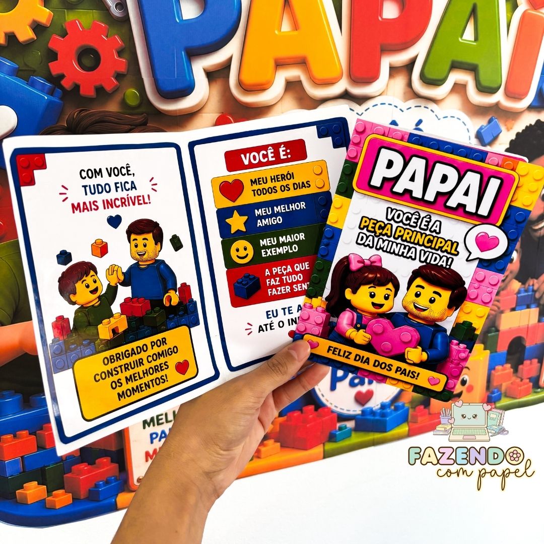 Papai A Peça Mais Importante (Painel + Cartão) - Imagem 3