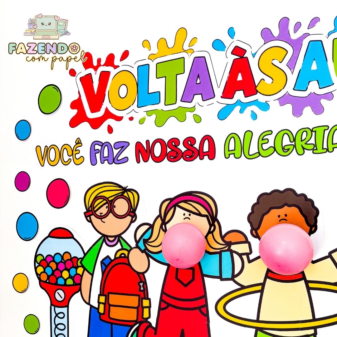 Painel Volta às Aulas Chiclete - Imagem 2