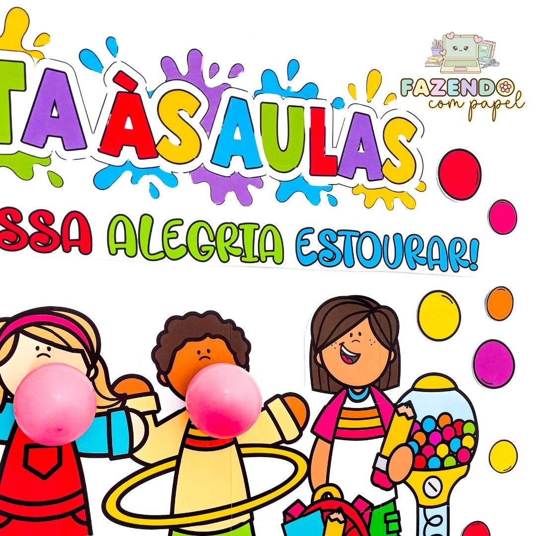 Painel Volta às Aulas Chiclete - Imagem 3
