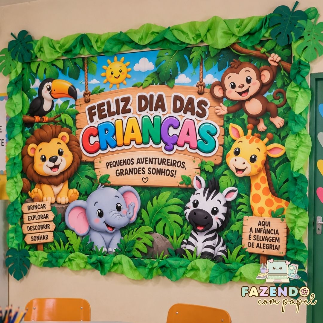 Kit com 5 Painéis Dia das Crianças - Imagem 3