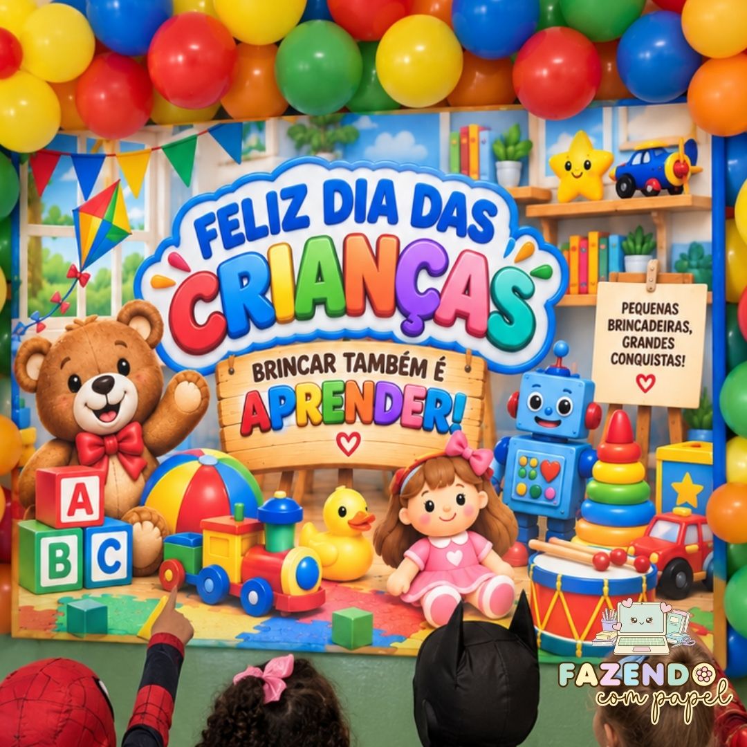 Kit com 5 Painéis Dia das Crianças - Imagem 6