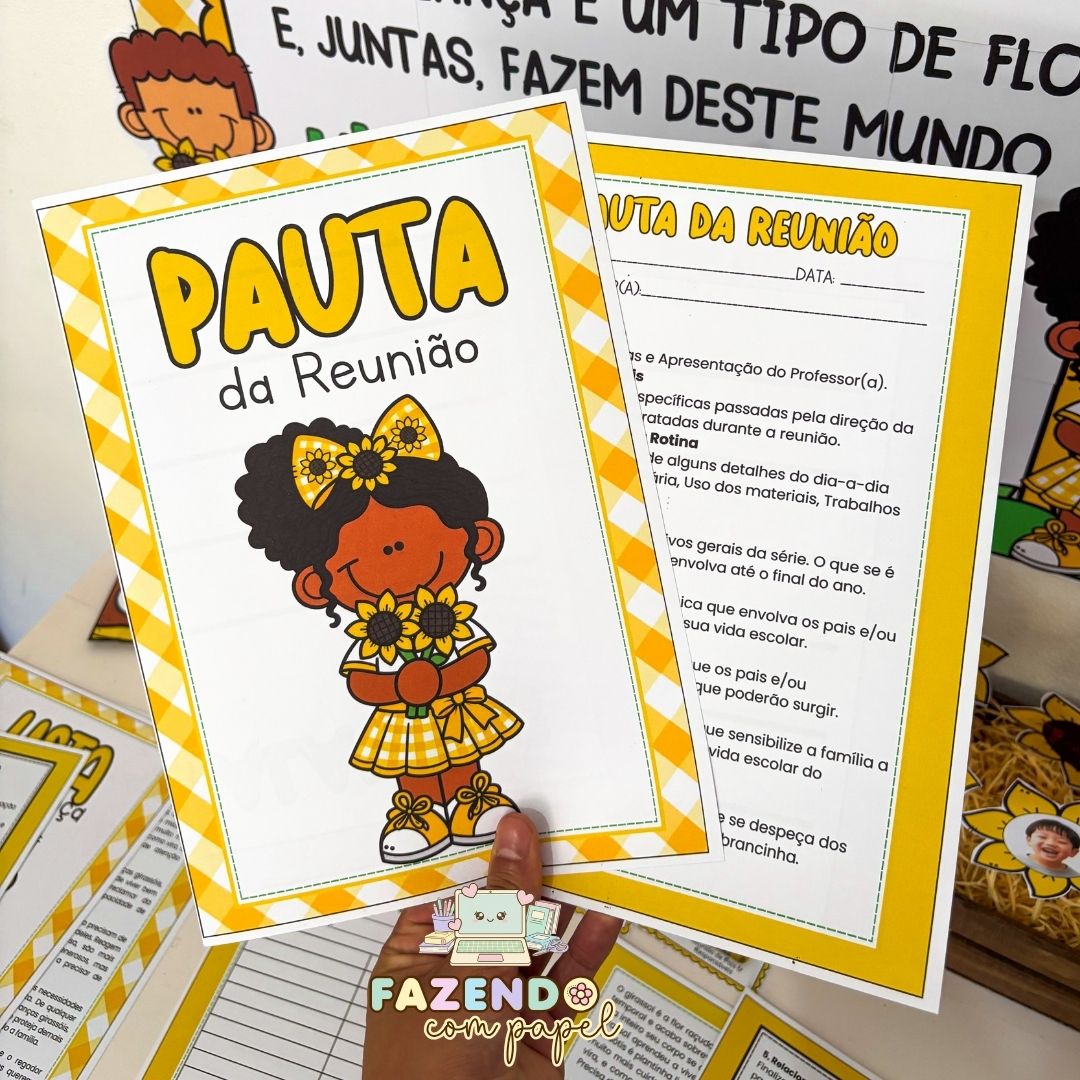 Kit Reunião de Pais - Girassol - Imagem 2
