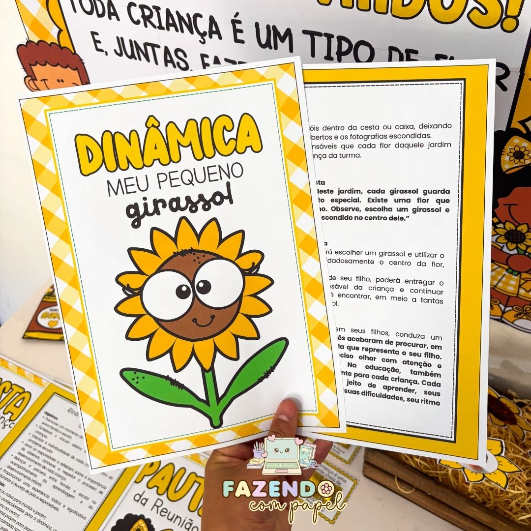 Kit Reunião de Pais - Girassol - Imagem 4