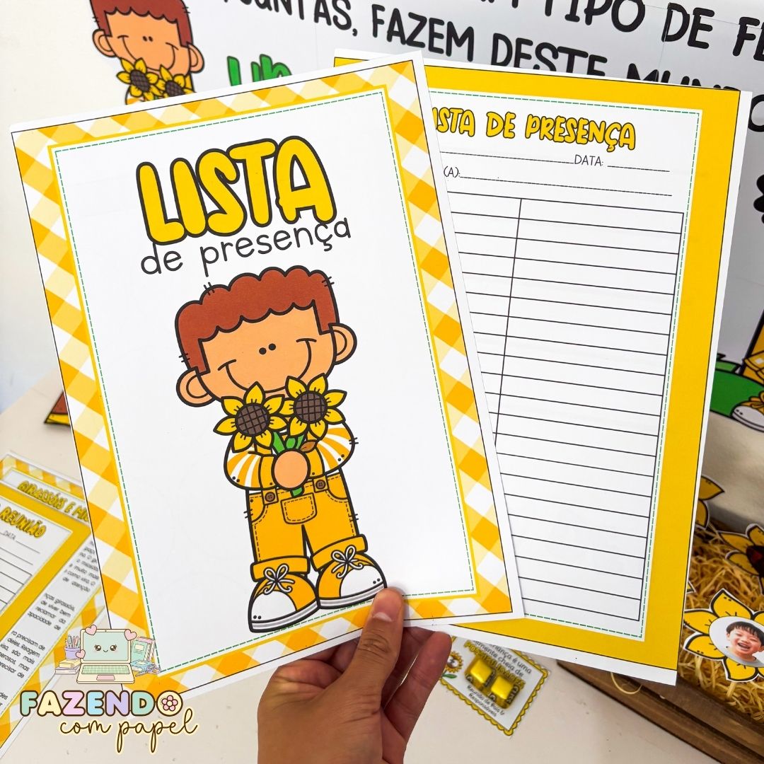 Kit Reunião de Pais - Girassol - Imagem 7