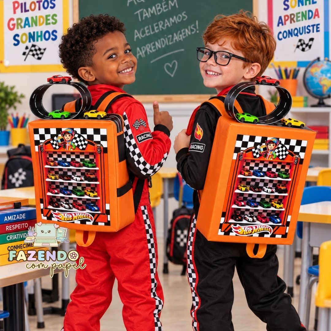 Mochila Maluca Hot Wheels